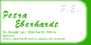 petra eberhardt business card